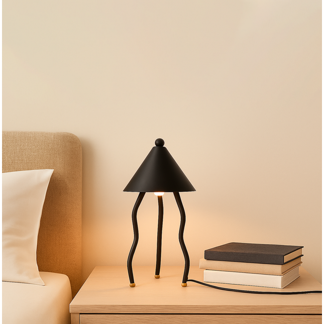 Discover the Magic of Jellyfish Metal table tripod Lamps matte black