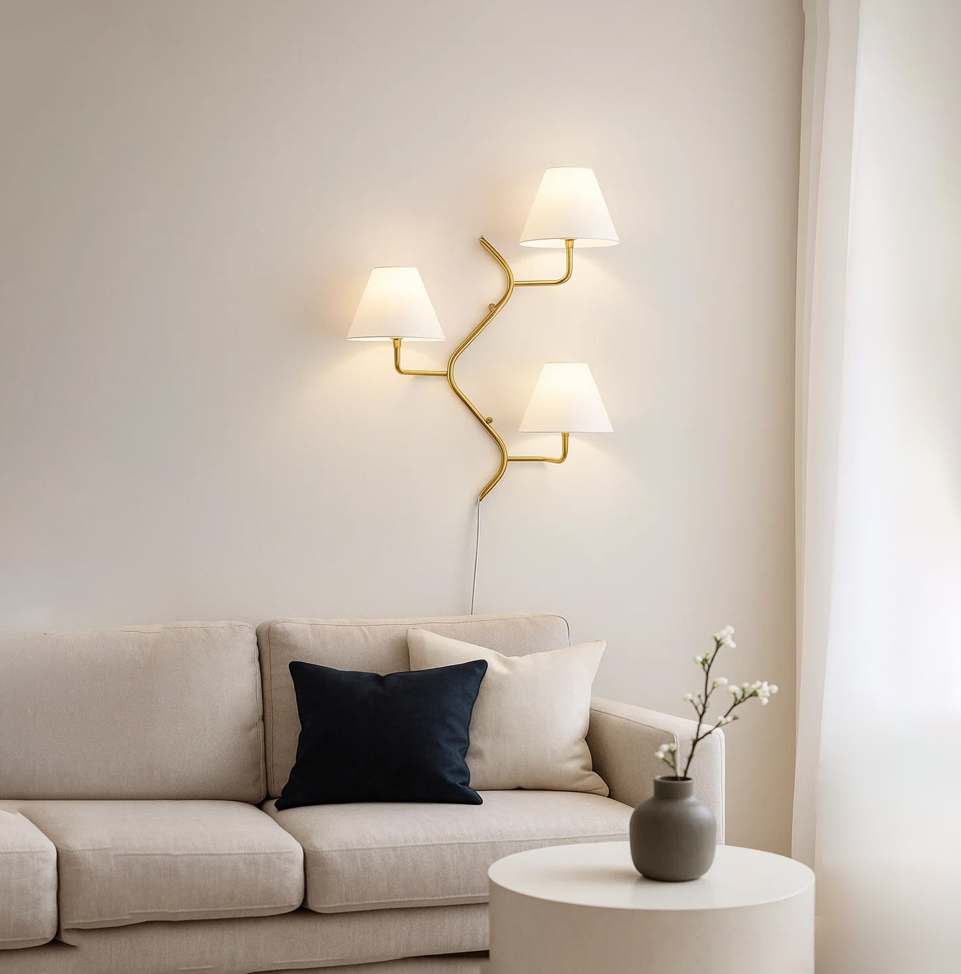 Discover the Charm of Dual-Shade Golden Wall Lamps