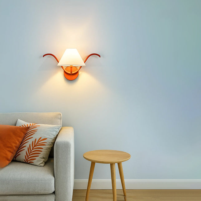 Enhance Ambiance with a Red Canopy Wall Fixture
