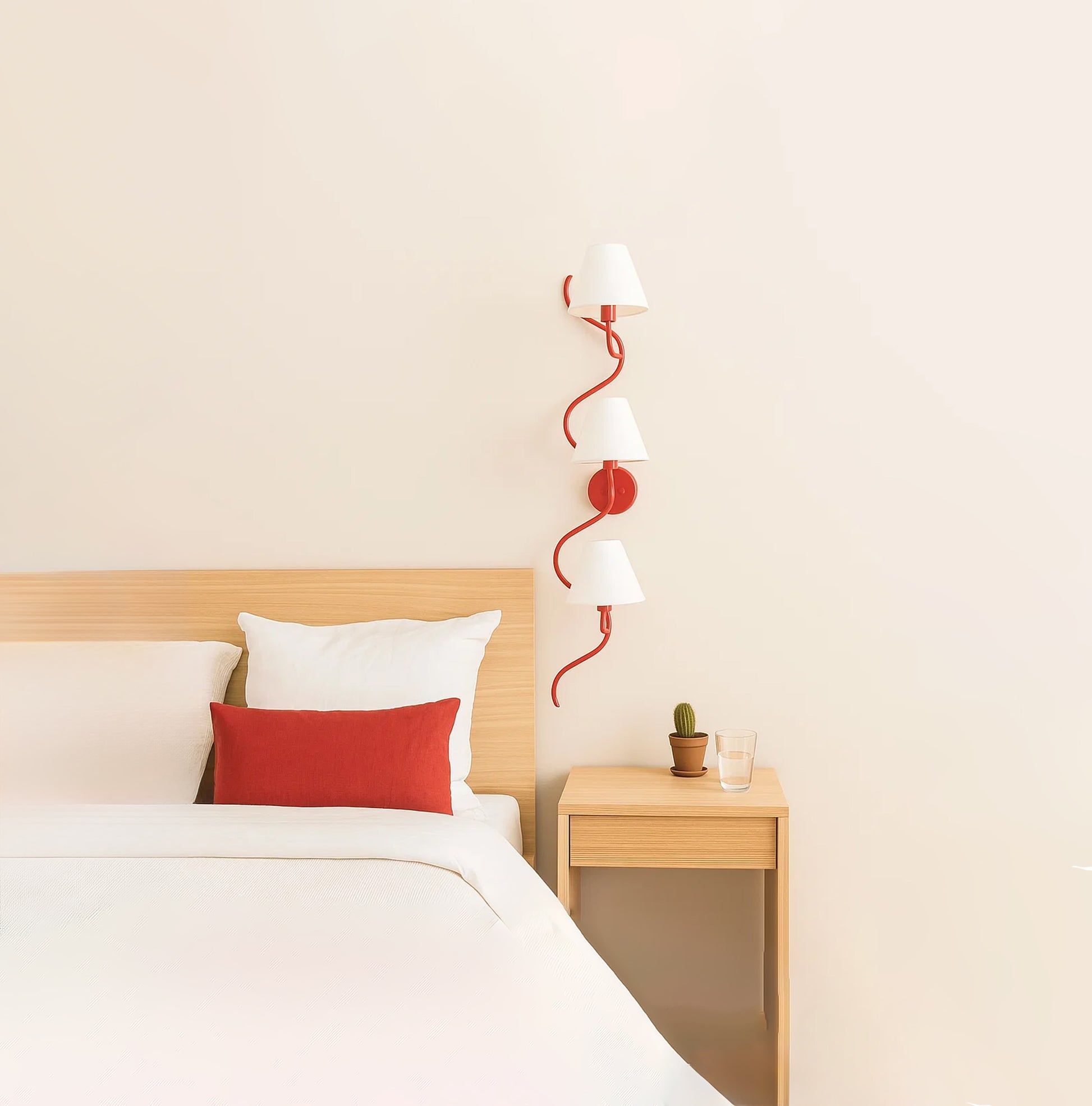 Stylish Vertical Red Wall Lamps for Modern Interiors