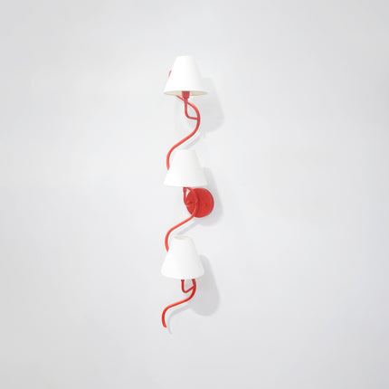Stylish Vertical Red Wall Lamps for Modern Interiors