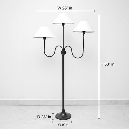 The Allure of Green Triple Shade Floor Lamps for Modern Homes Wood