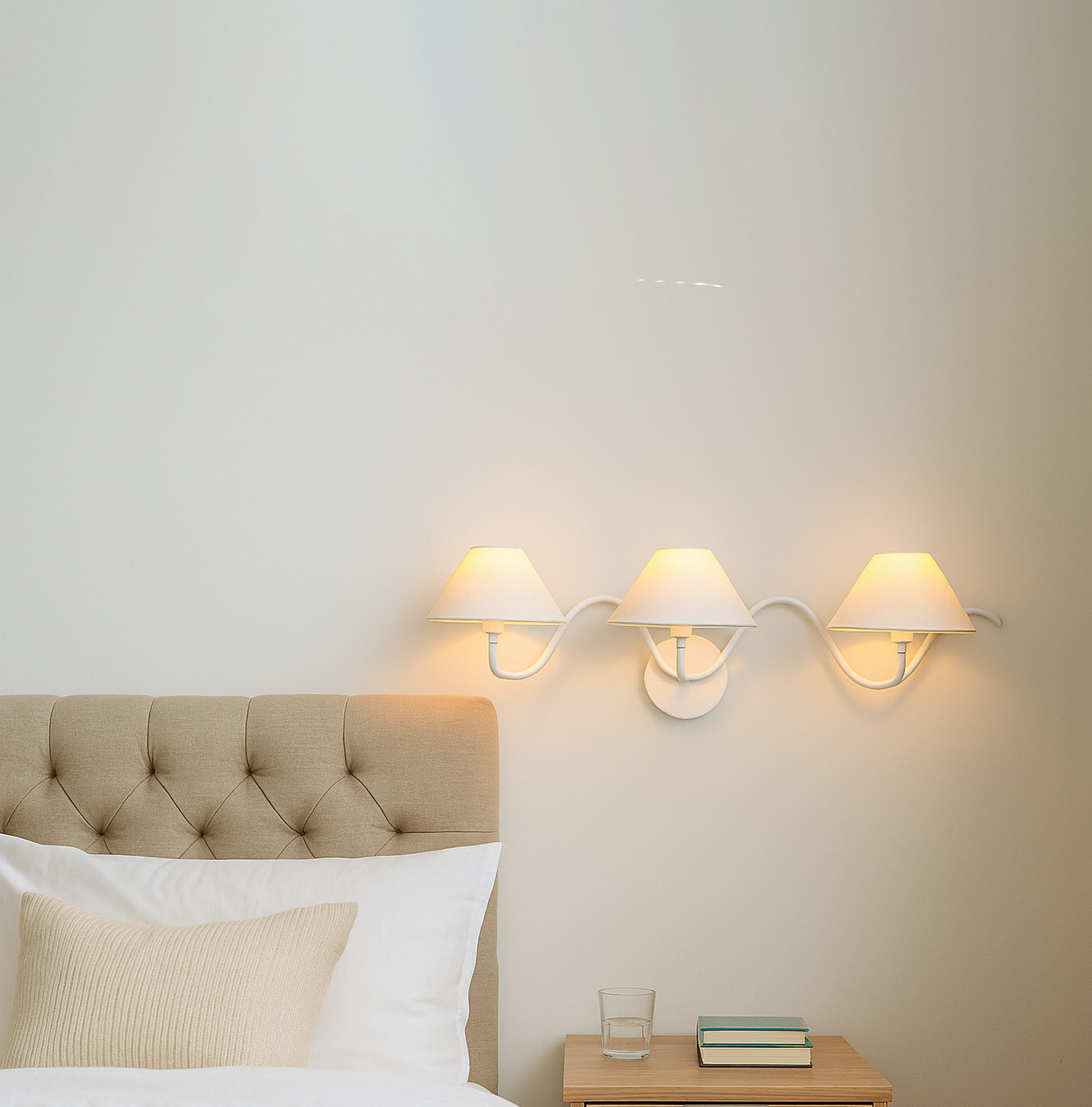 The Allure of Minimalism: Three White Wall Lamps