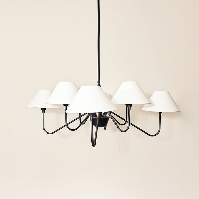 Embrace exquisite lighting craftsmanship in the timeless allure of Matte Black. matte black