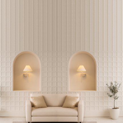 Chic Cream Wall Sconces That Define Luxury Living white