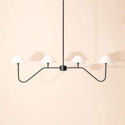 The Allure of Six-Lamp Black Chandeliers for Modern Homes matte black