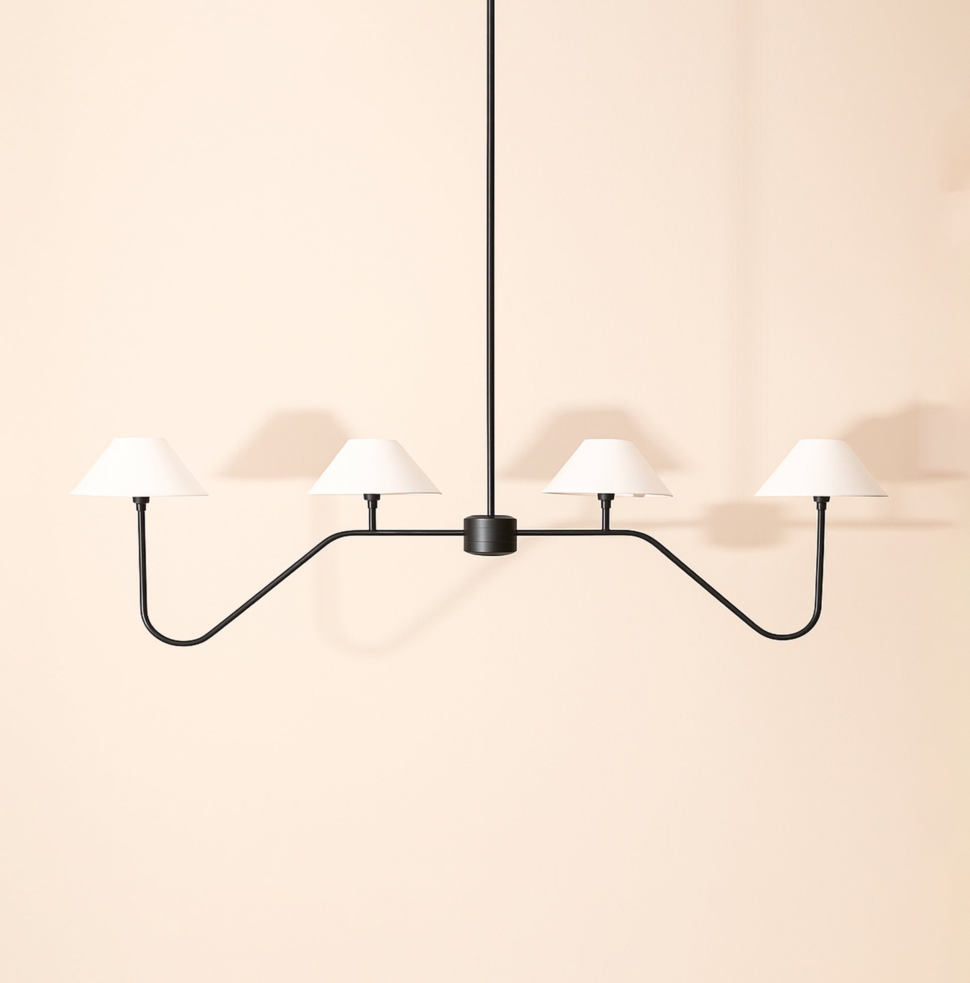 The Allure of Six-Lamp Black Chandeliers for Modern Homes matte black