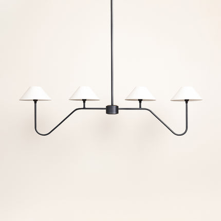 The Allure of Six-Lamp Black Chandeliers for Modern Homes matte black