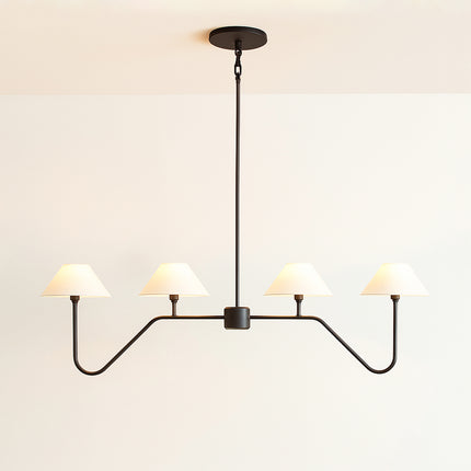 The Allure of Six-Lamp Black Chandeliers for Modern Homes matte black