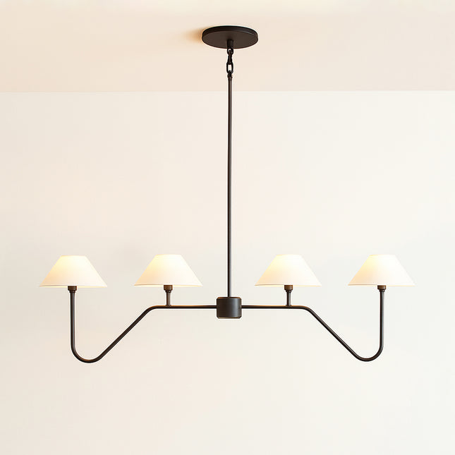 The Allure of Six-Lamp Black Chandeliers for Modern Homes matte black