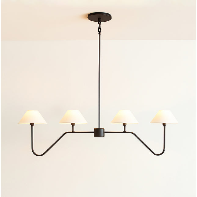 The Allure of Six-Lamp Black Chandeliers for Modern Homes matte black