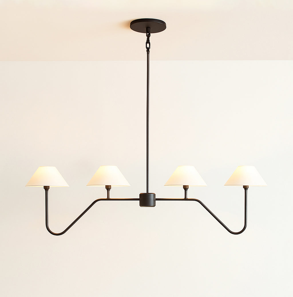 The Allure of Six-Lamp Black Chandeliers for Modern Homes matte black