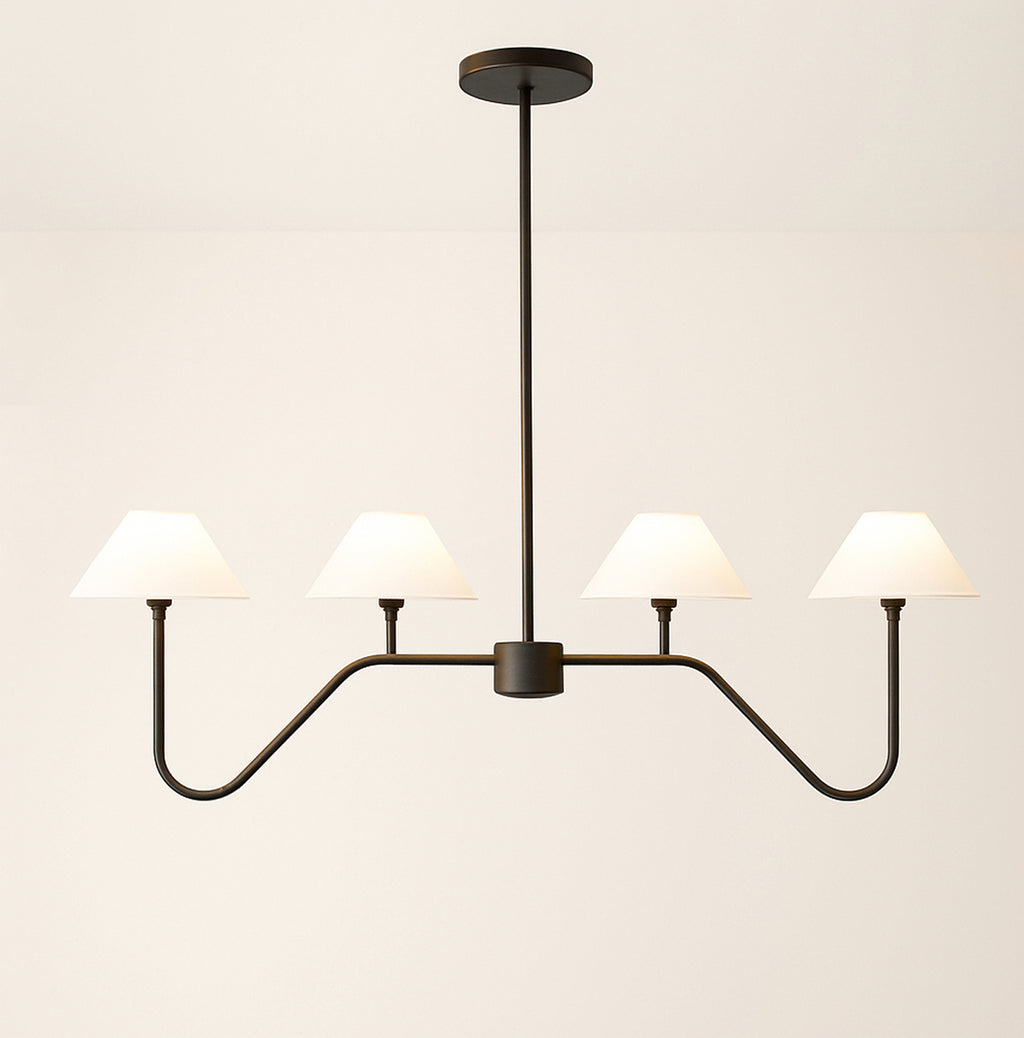 The Allure of Six-Lamp Black Chandeliers for Modern Homes matte black