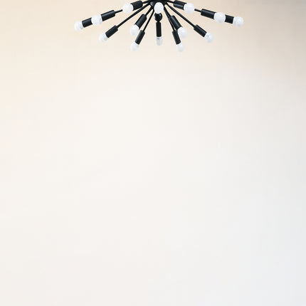 Sophisticated Black and White Chandeliers for Modern Homes matte black
