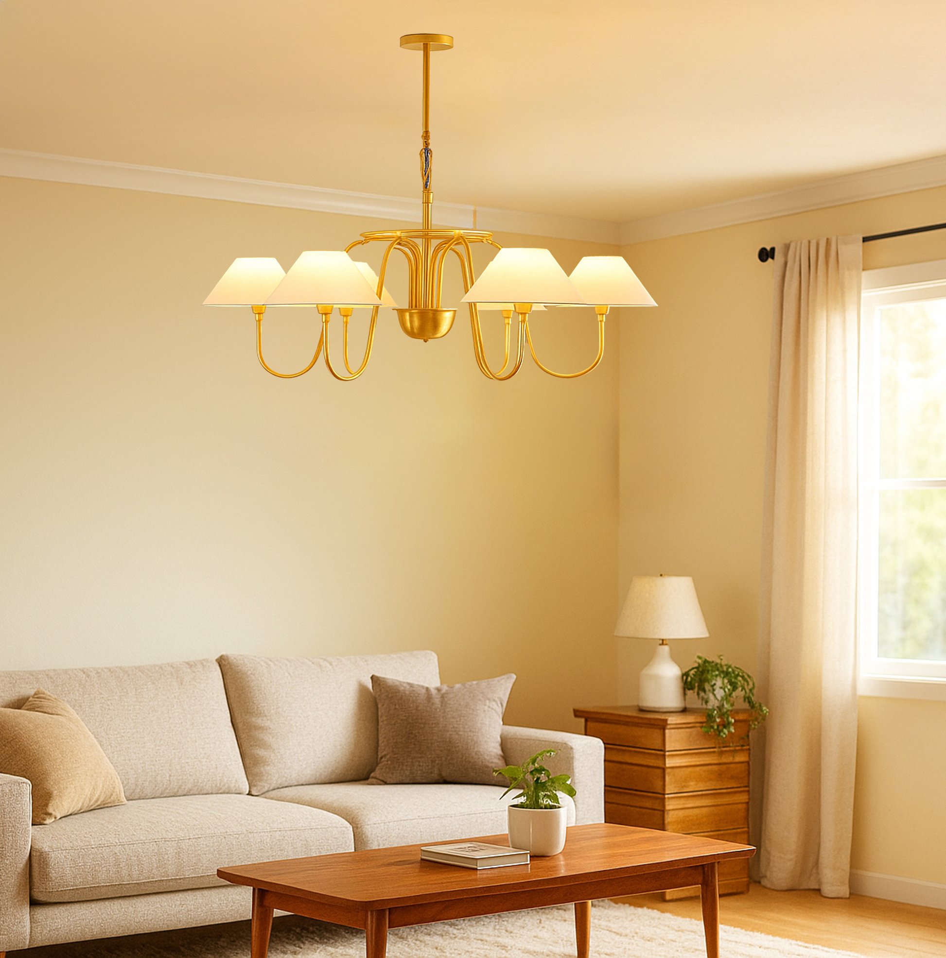 Discover the Charm of Chandelier light Today golden