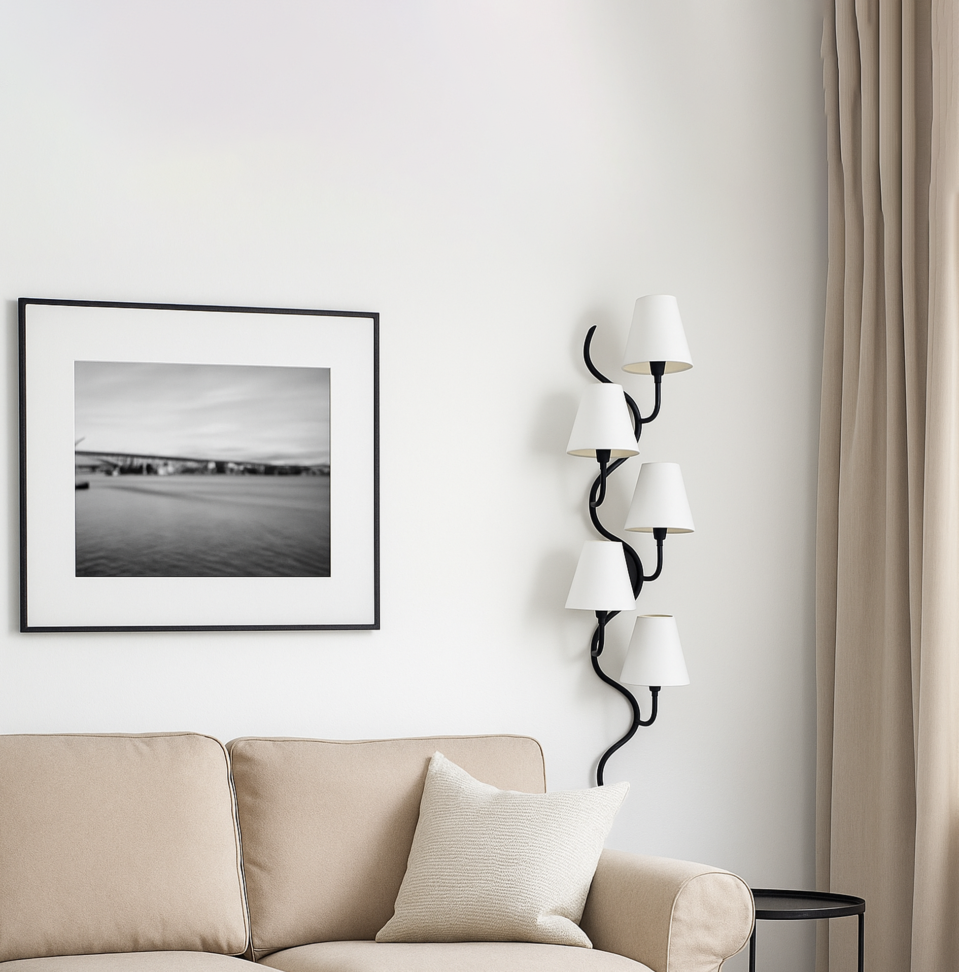 Black Five vertical lamp Enhances Your Decor