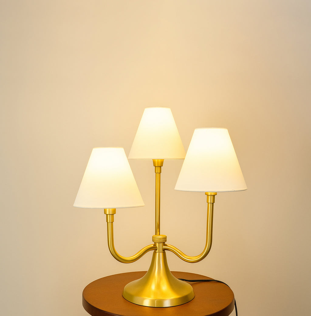 Unique Shade Table Lamps: Style Meets Functionality Gold