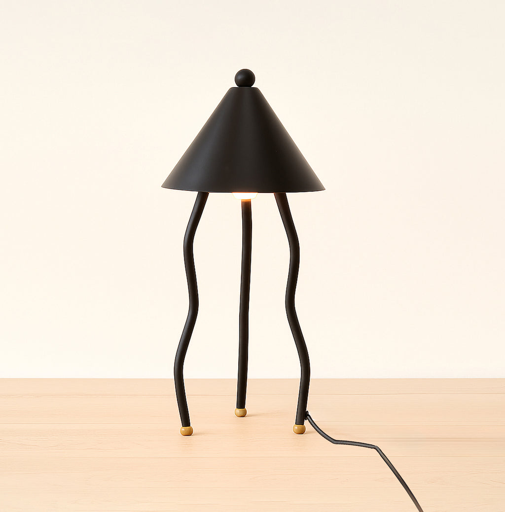Discover the Magic of Jellyfish Metal table tripod Lamps matte black