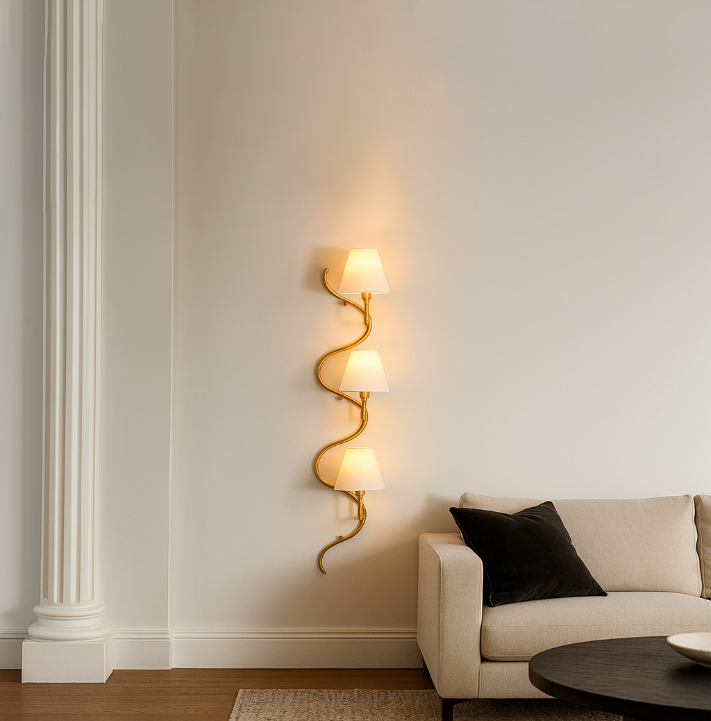 Stunning Golden Three Vertical Light Designs for Your Home