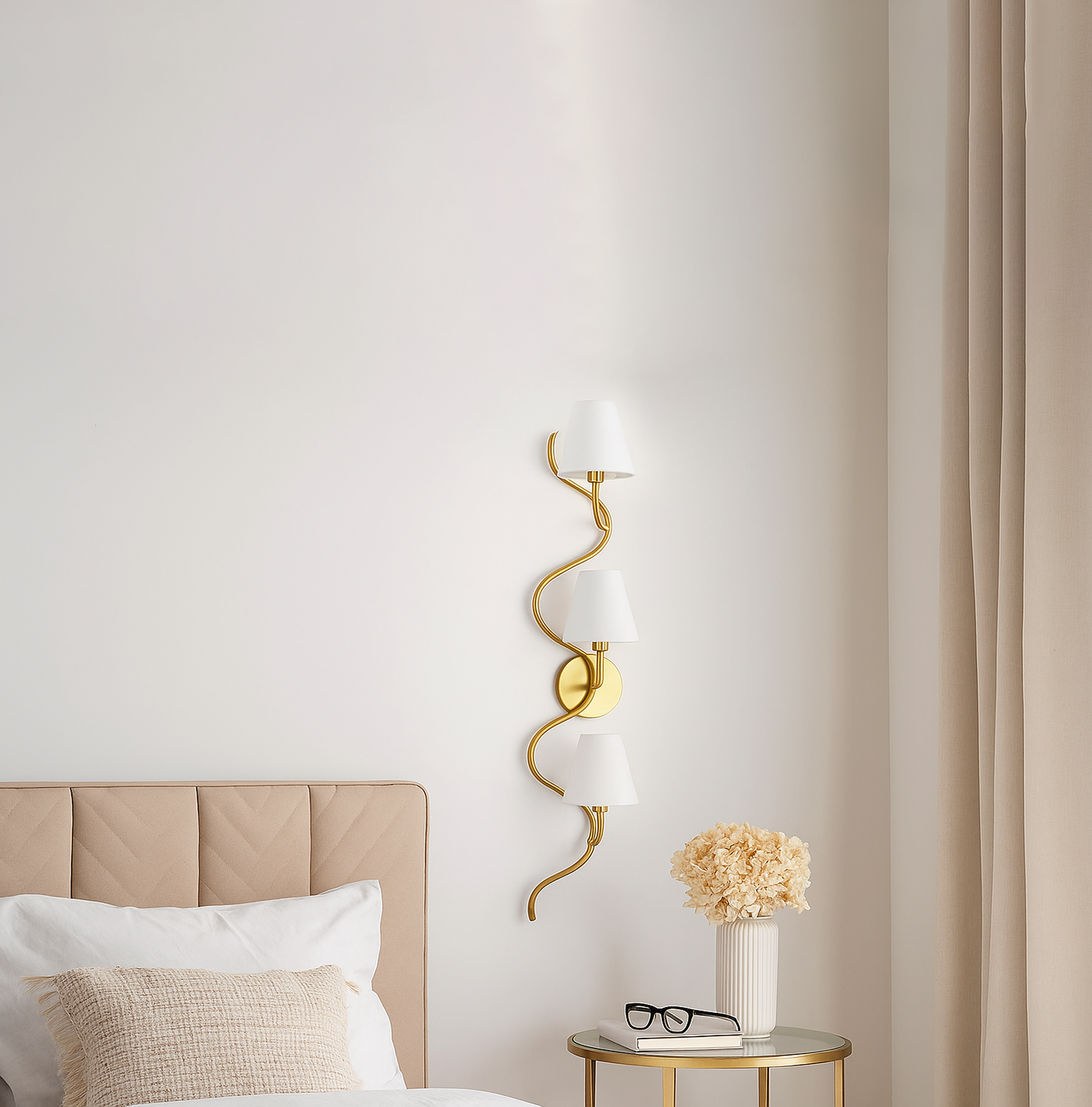 Discover the Charm of Golden Vertical lamp with canopy golden