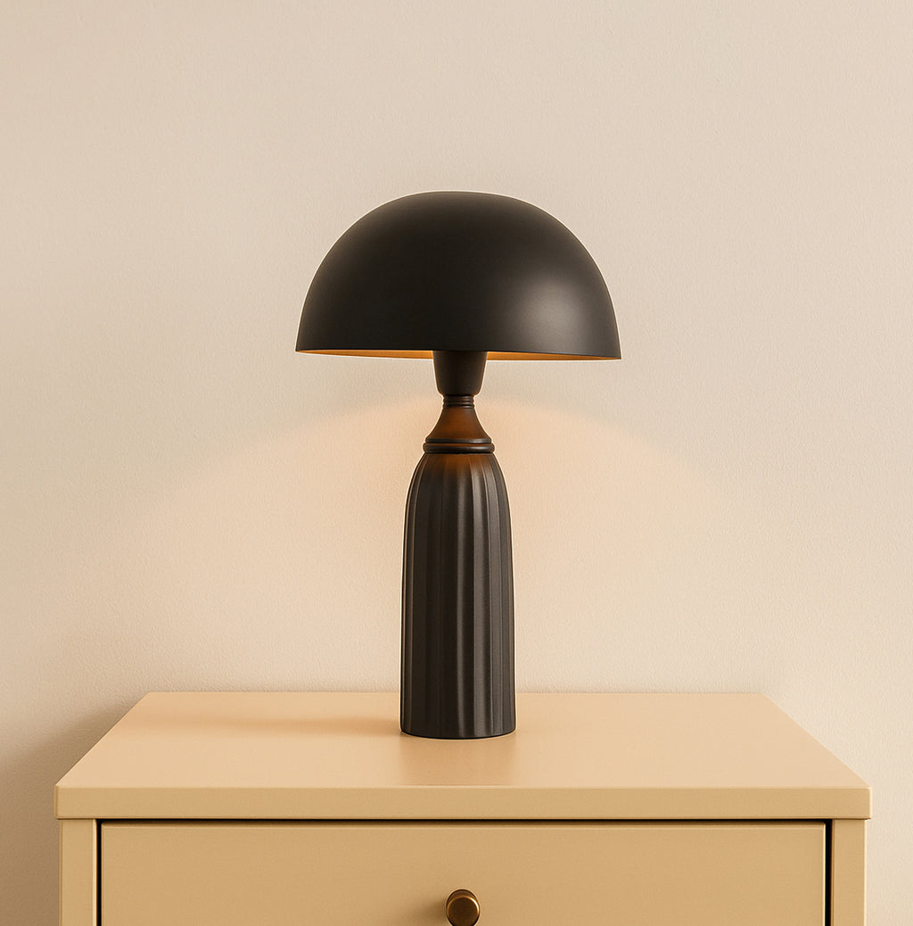 Discover the Charm of Black Mushroom Lamps Matte black