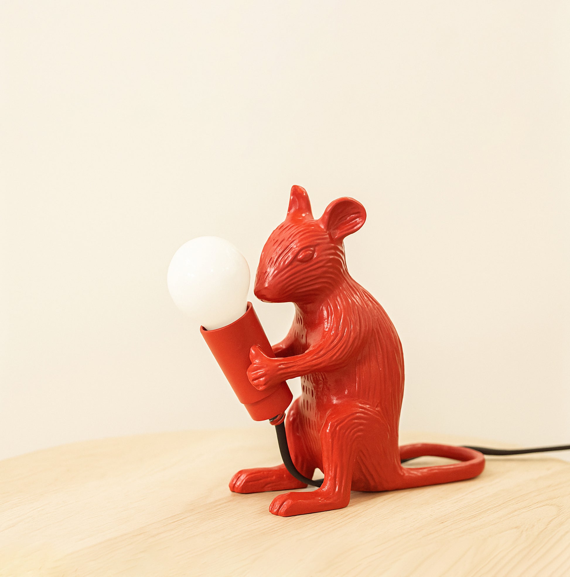 Transform Your Desk with a Red Mouse Lamp Red