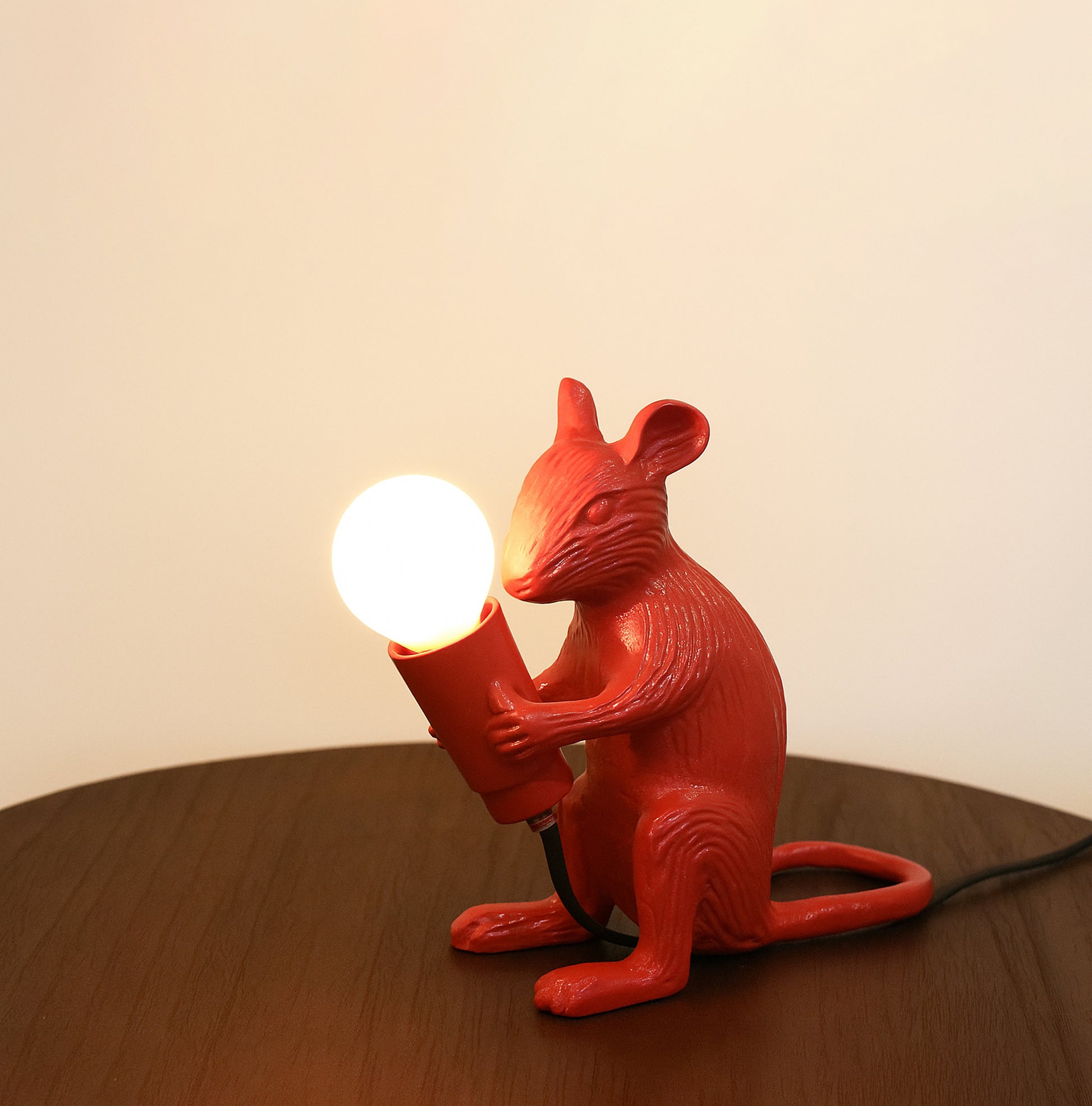 Transform Your Desk with a Red Mouse Lamp Red