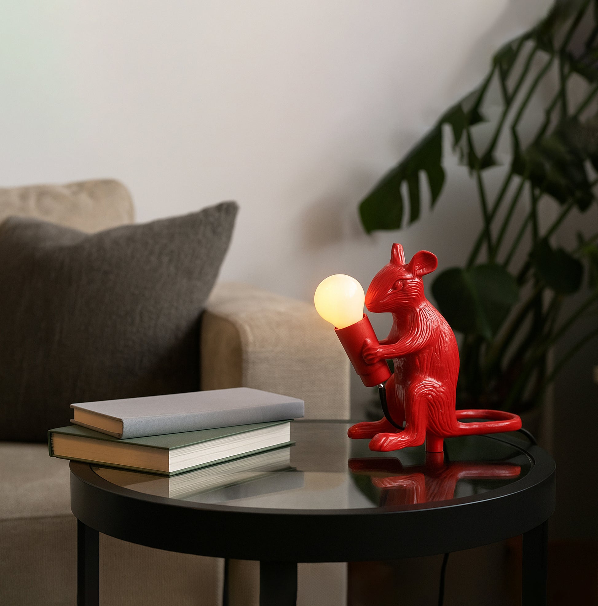 Transform Your Desk with a Red Mouse Lamp Red
