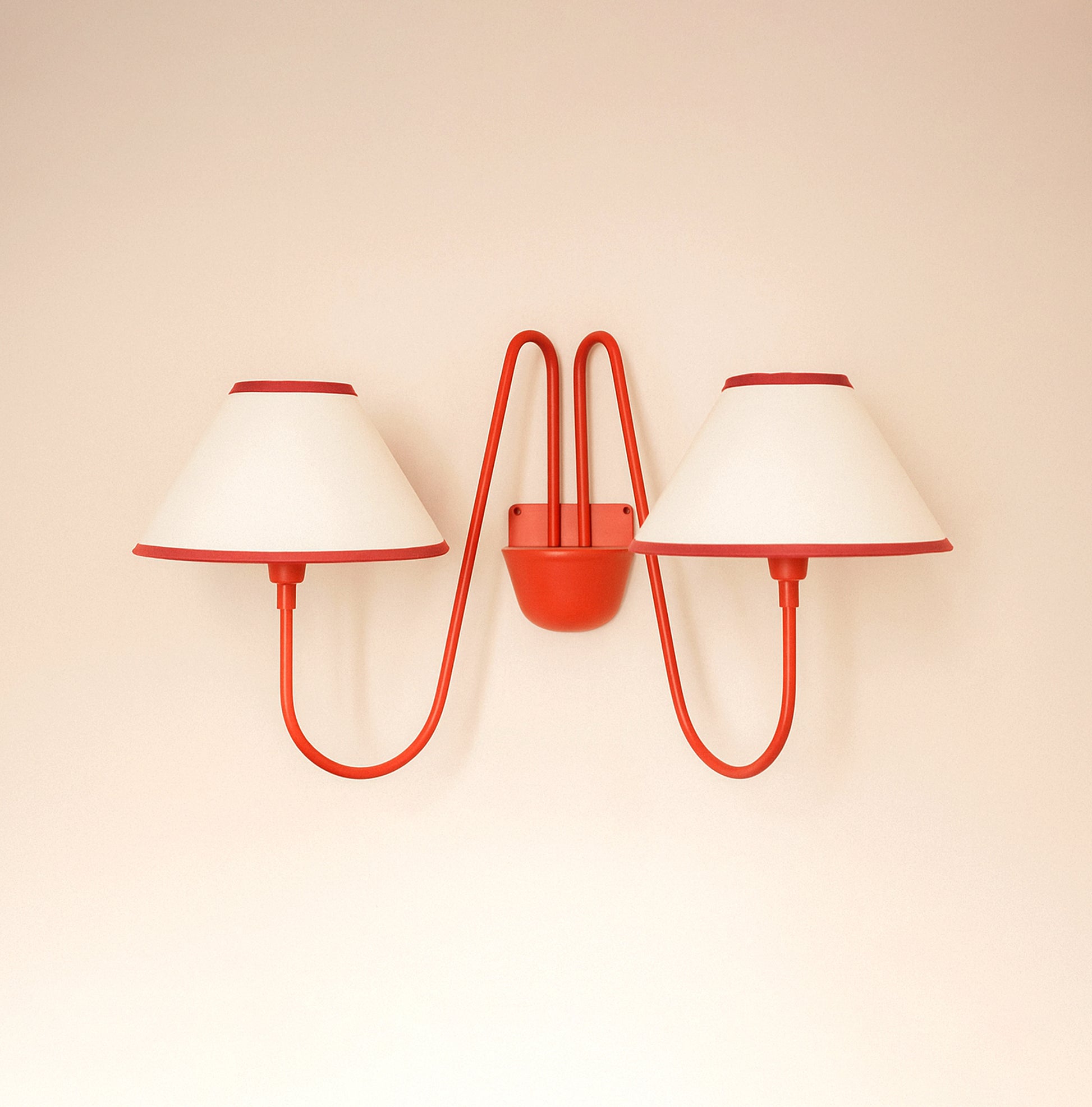 Elegant Red Wall Sconces: Unique Lined Shade Options Red