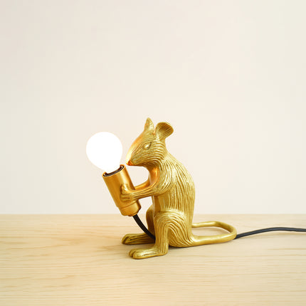 Brighten Up with a Stunning Golden Mouse Lamp Golden
