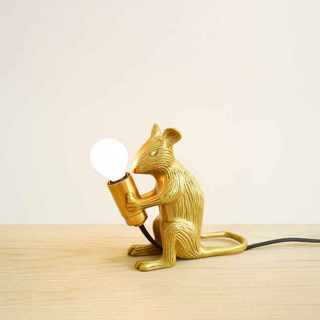 Brighten Up with a Stunning Golden Mouse Lamp Golden