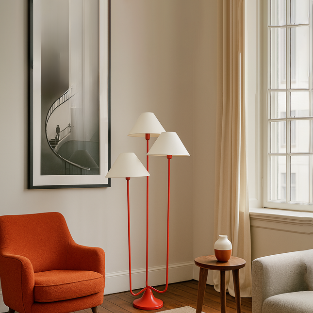 The Allure of Red: Floor Lamps That Dazzle Red
