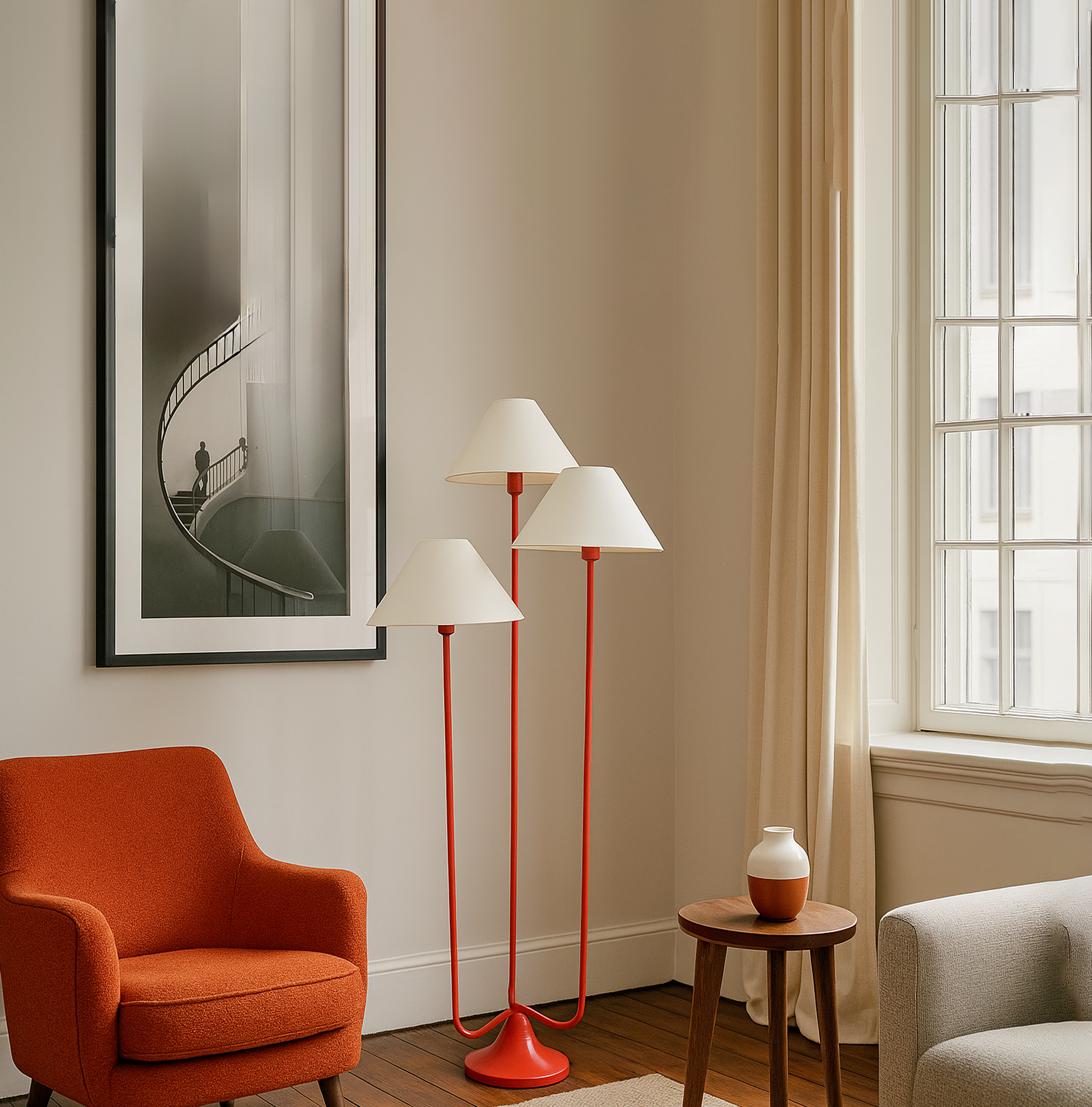 The Allure of Red: Floor Lamps That Dazzle Red