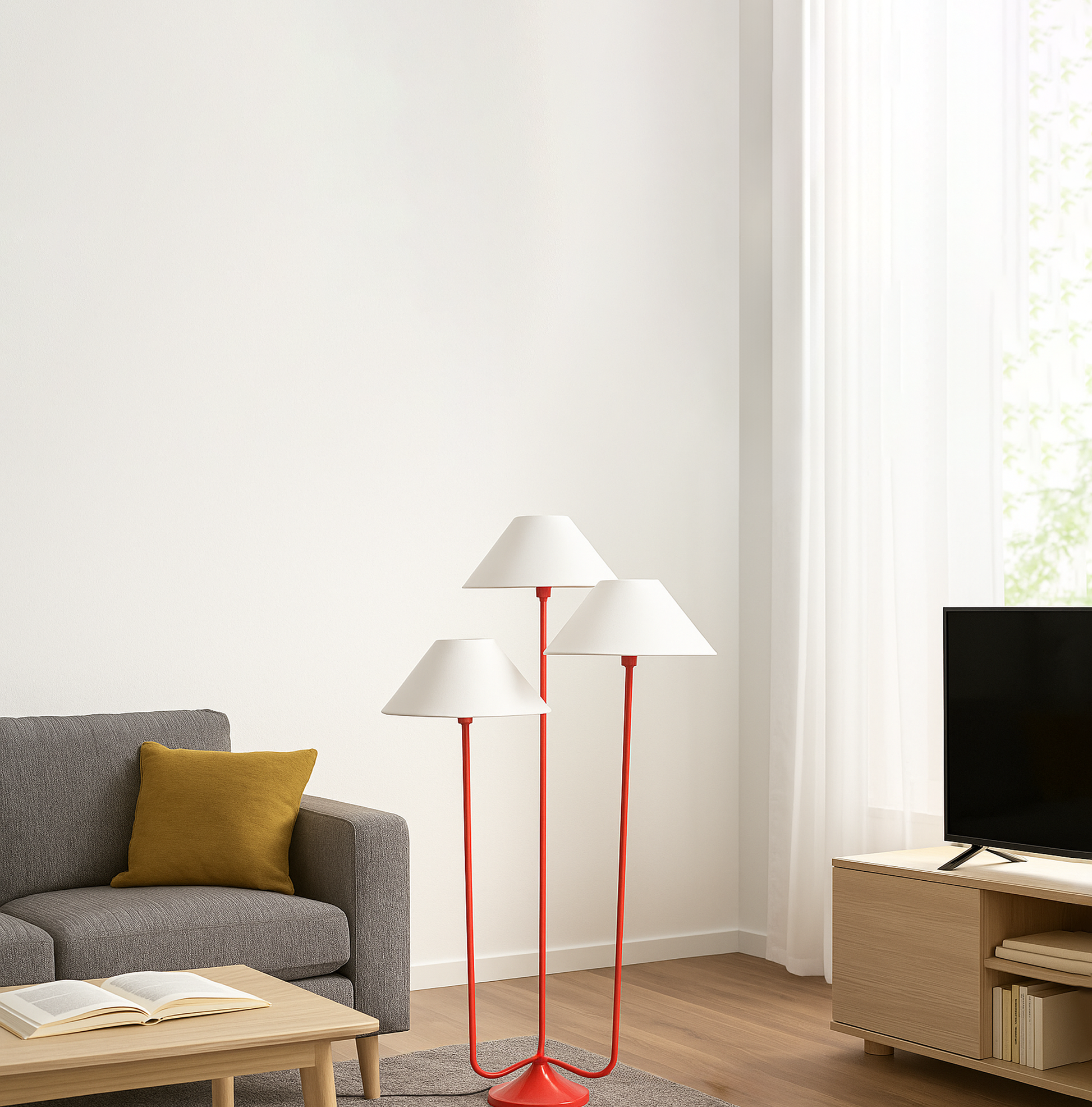 The Allure of Red: Floor Lamps That Dazzle Red