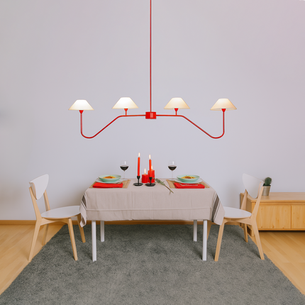 The Art of Lighting: Unique Red Chandeliers Unveiled Red