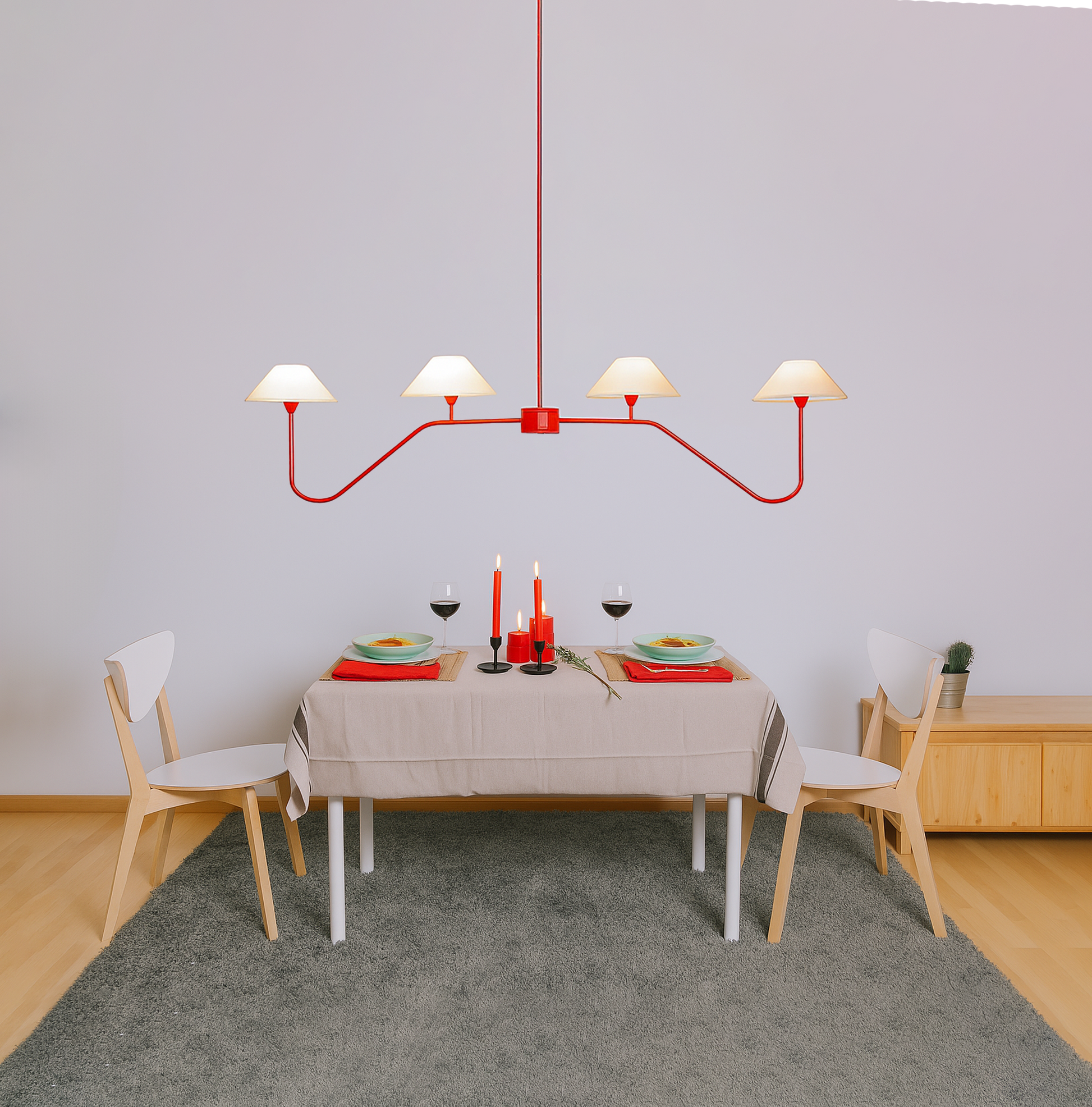 The Art of Lighting: Unique Red Chandeliers Unveiled Red