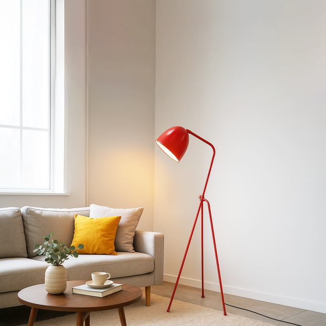 Maintain Your home decor with Floor lamp Red