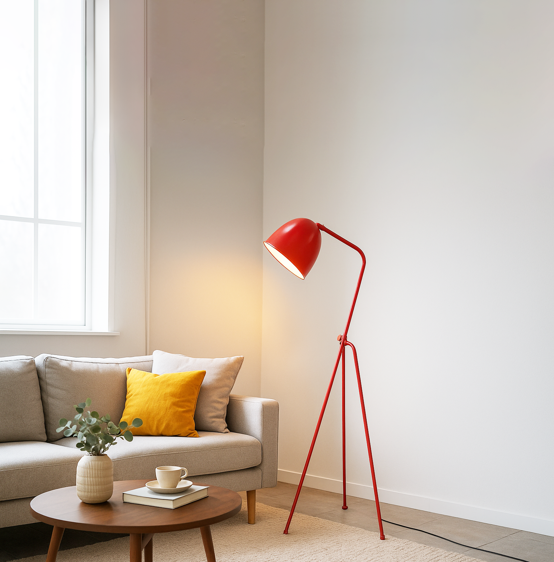 Maintain Your home decor with Floor lamp Red