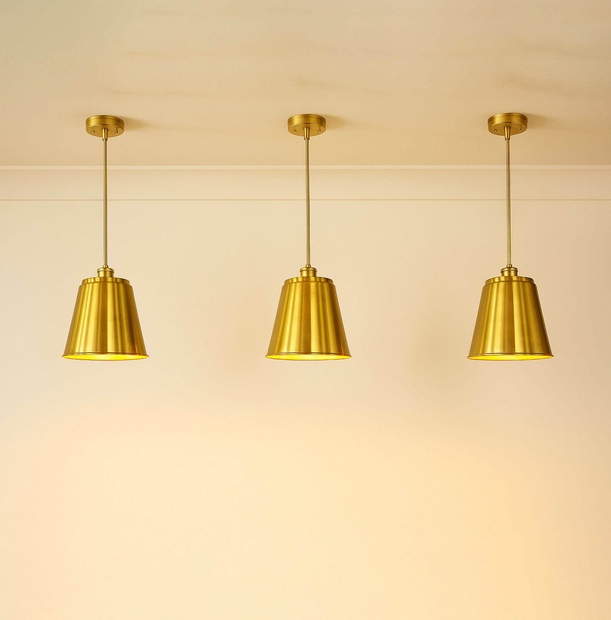 Best Golden Hanging Lights for Modern Interiors golden