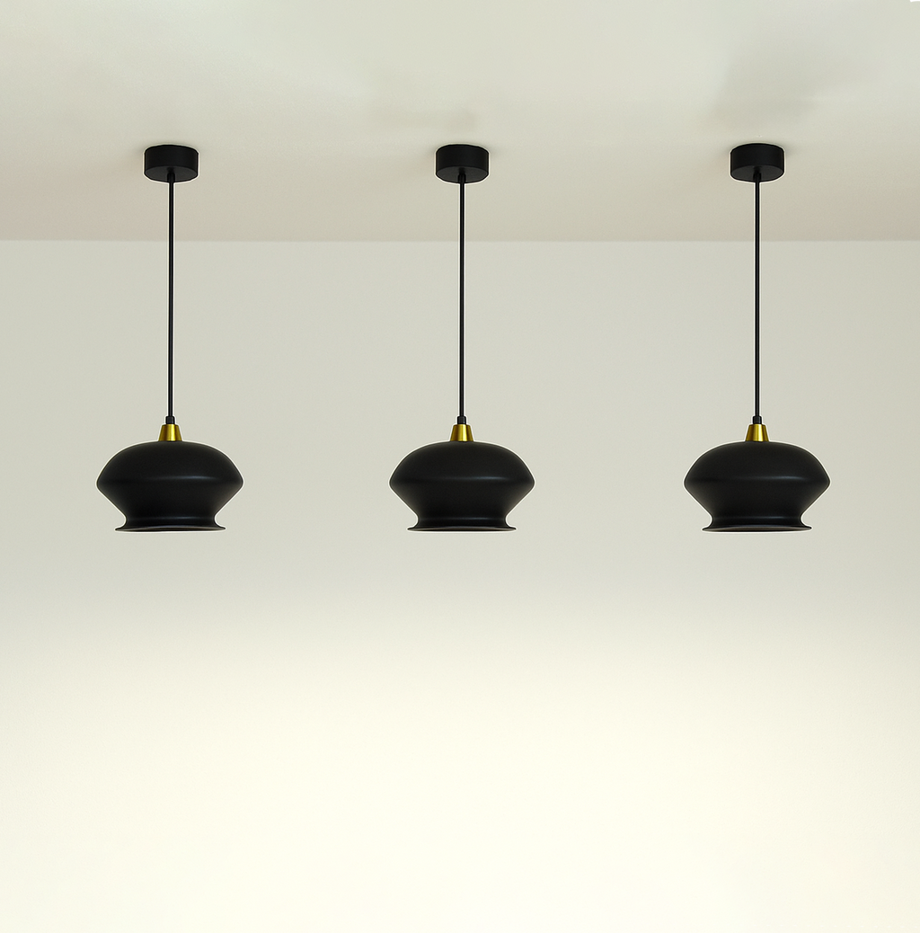 Brighten Up Your Home with a Black Hanging Lamp black
