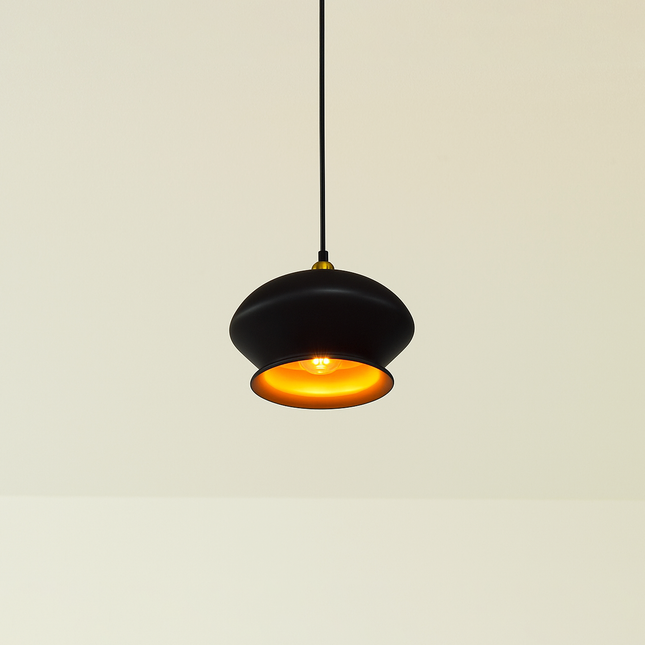 Brighten Up Your Home with a Black Hanging Lamp black