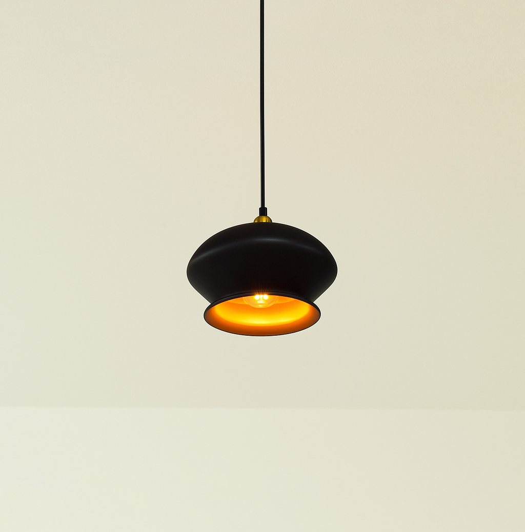 Brighten Up Your Home with a Black Hanging Lamp black
