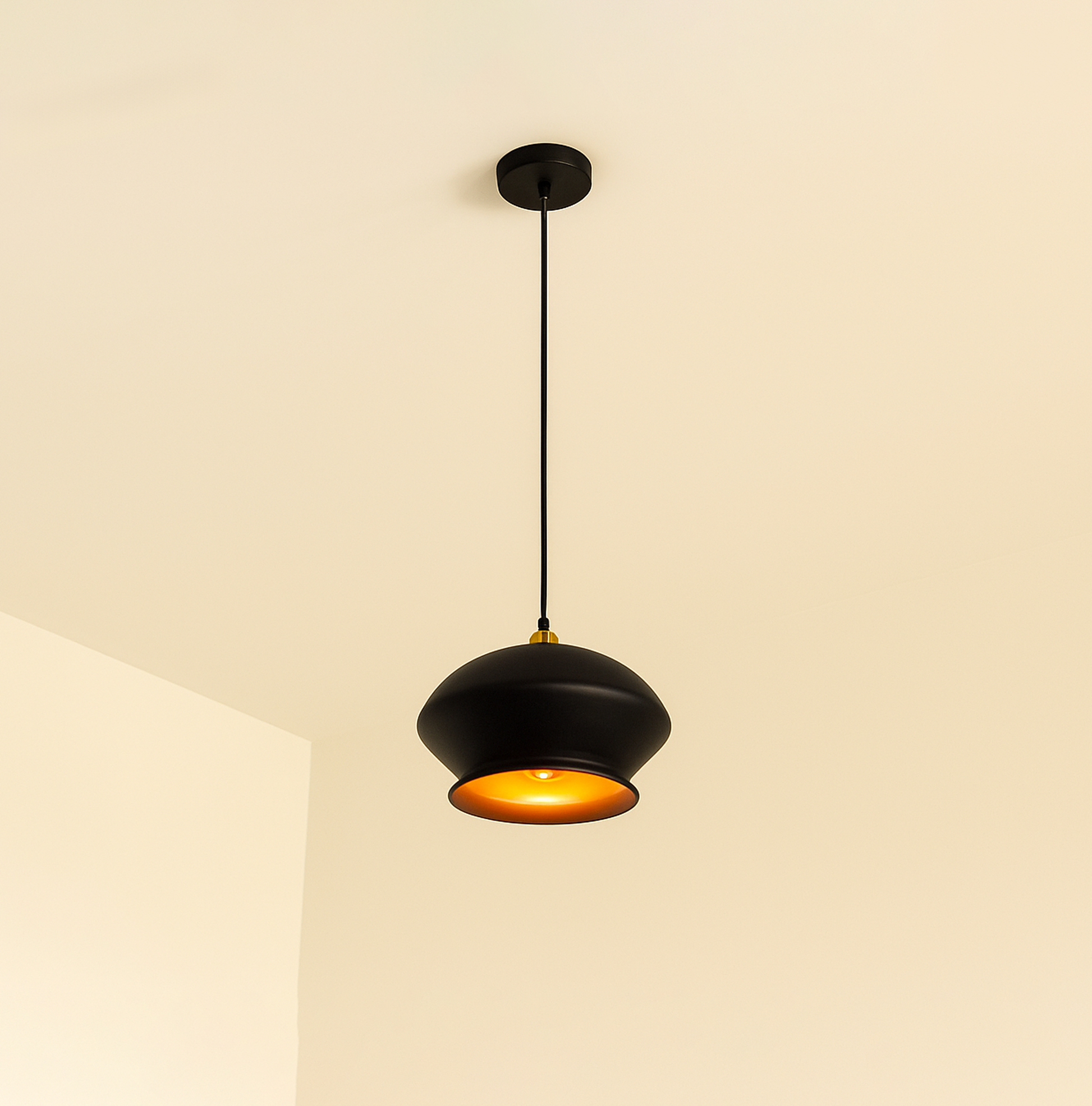 Brighten Up Your Home with a Black Hanging Lamp black