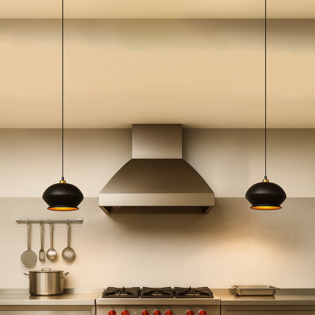 Brighten Up Your Home with a Black Hanging Lamp black
