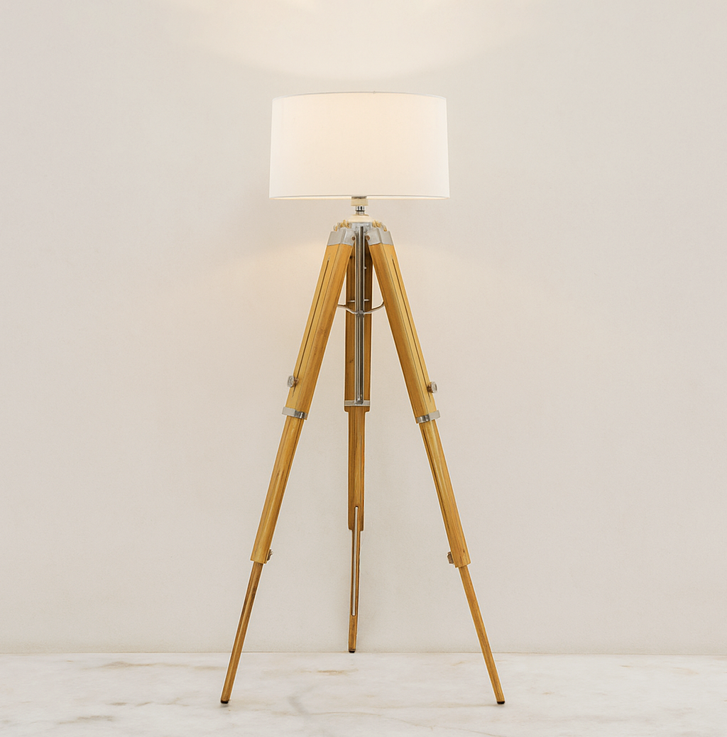 Discover the Charm of Floor Tripod Lamps Wooden