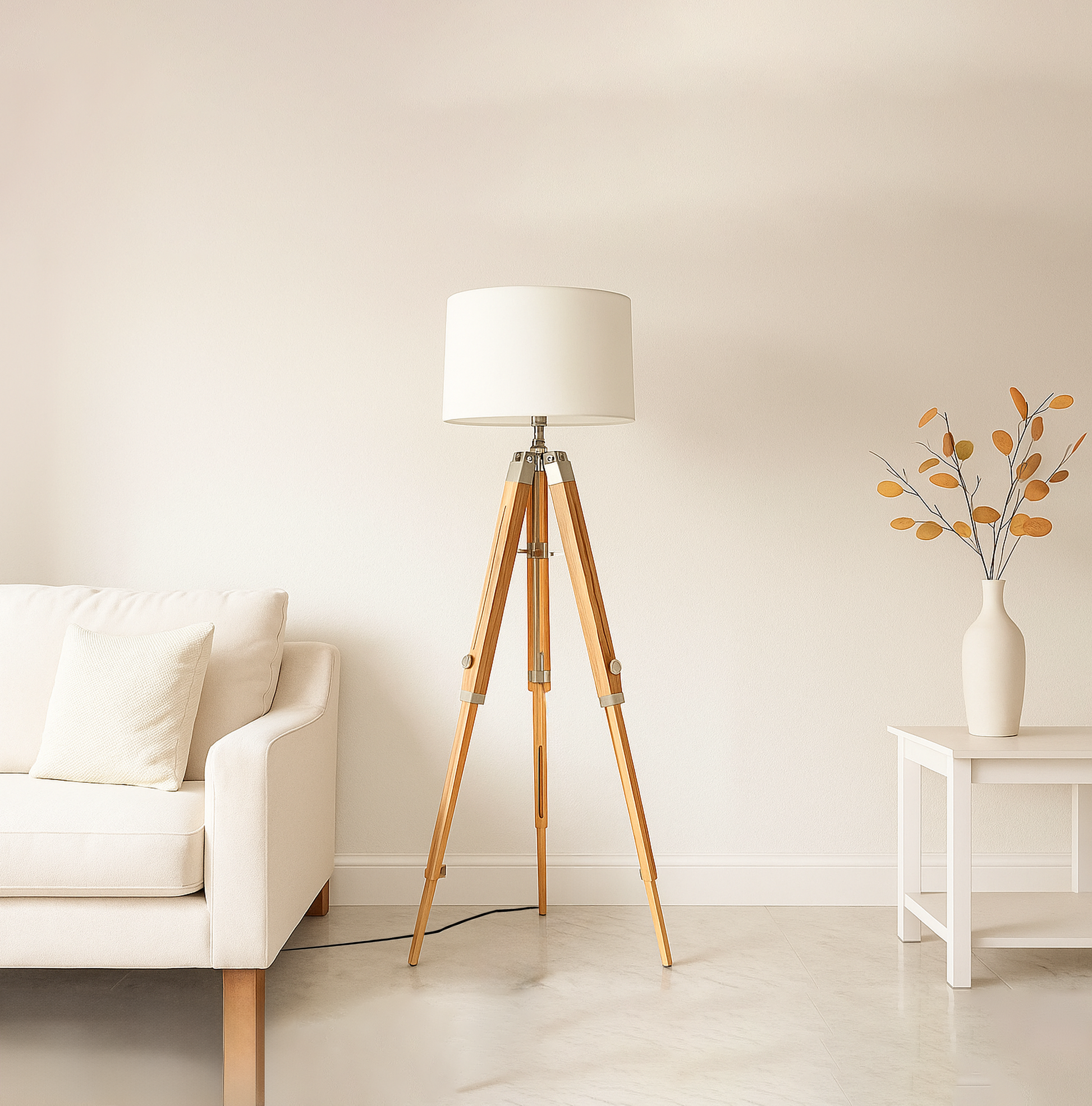 Discover the Charm of Floor Tripod Lamps Wooden