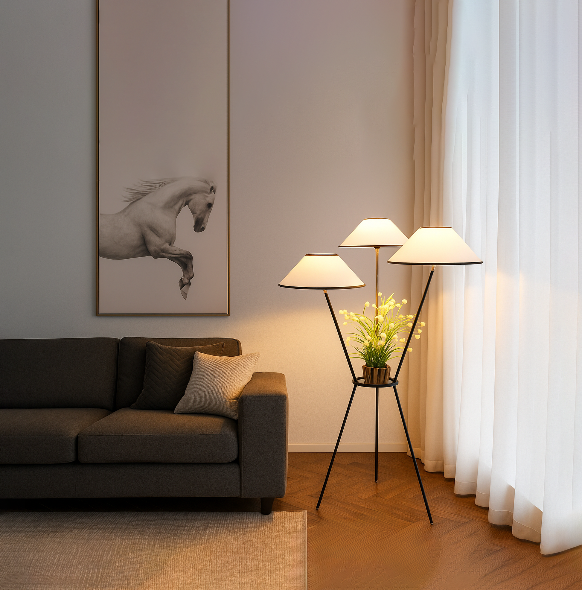 Stunning Floor Lamps to Brighten Your Home matte black