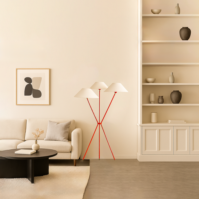 Trendy Floor Lamps to Upgrade Your Home Decor Red