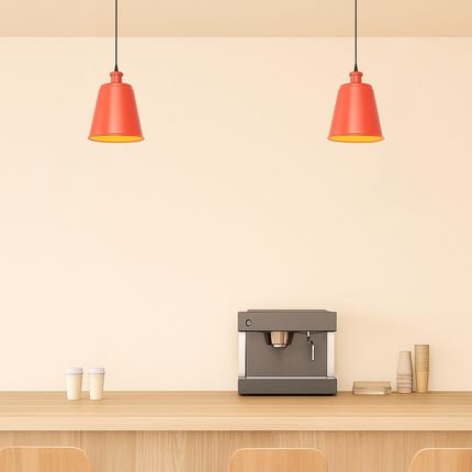 Elevate Your Interior Design with Black Hanging Lights red