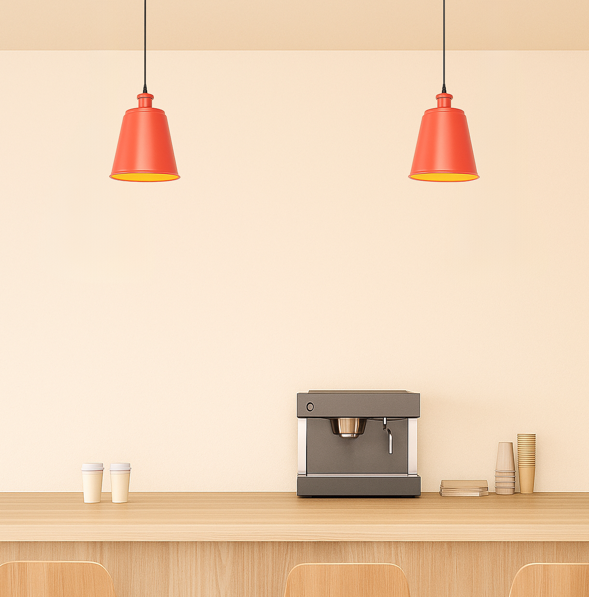 Elevate Your Interior Design with Black Hanging Lights red